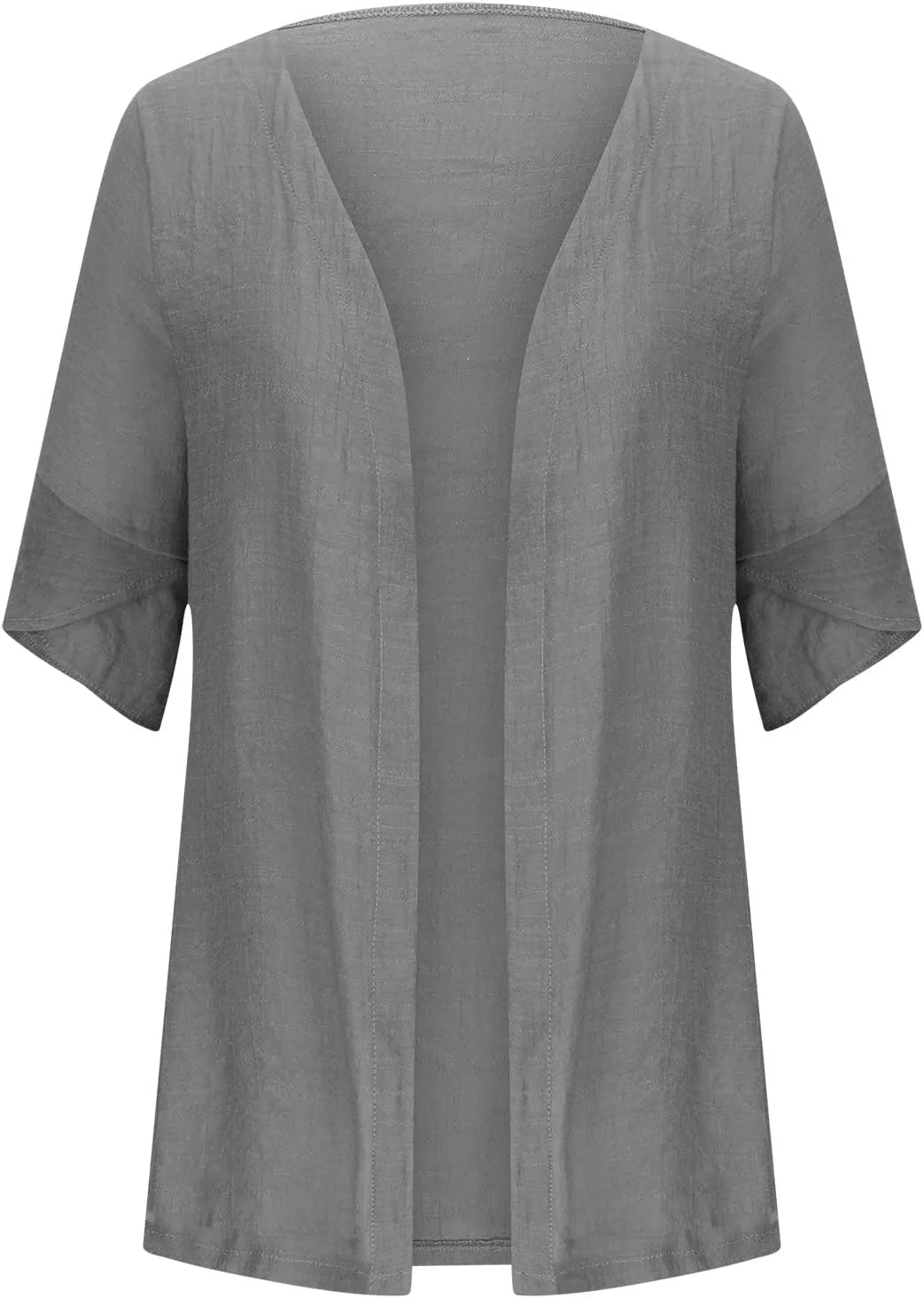 2025 Lightweight Cardigans for Women Summer Casual Half Sleeve Kimono Loose Open Front Blouse Top Plus Size Outfits