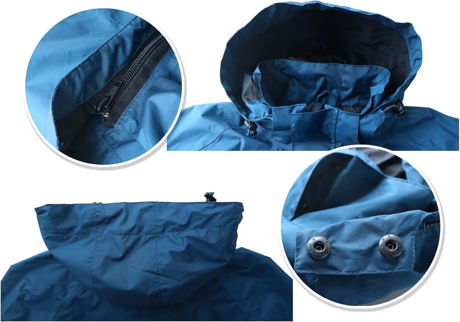 Acme Projects Women's Rain Suit (Jacket   Pants), 100% Waterproof, Breathable, Taped Seam, 10000mm/3000gm, YKK Zipper