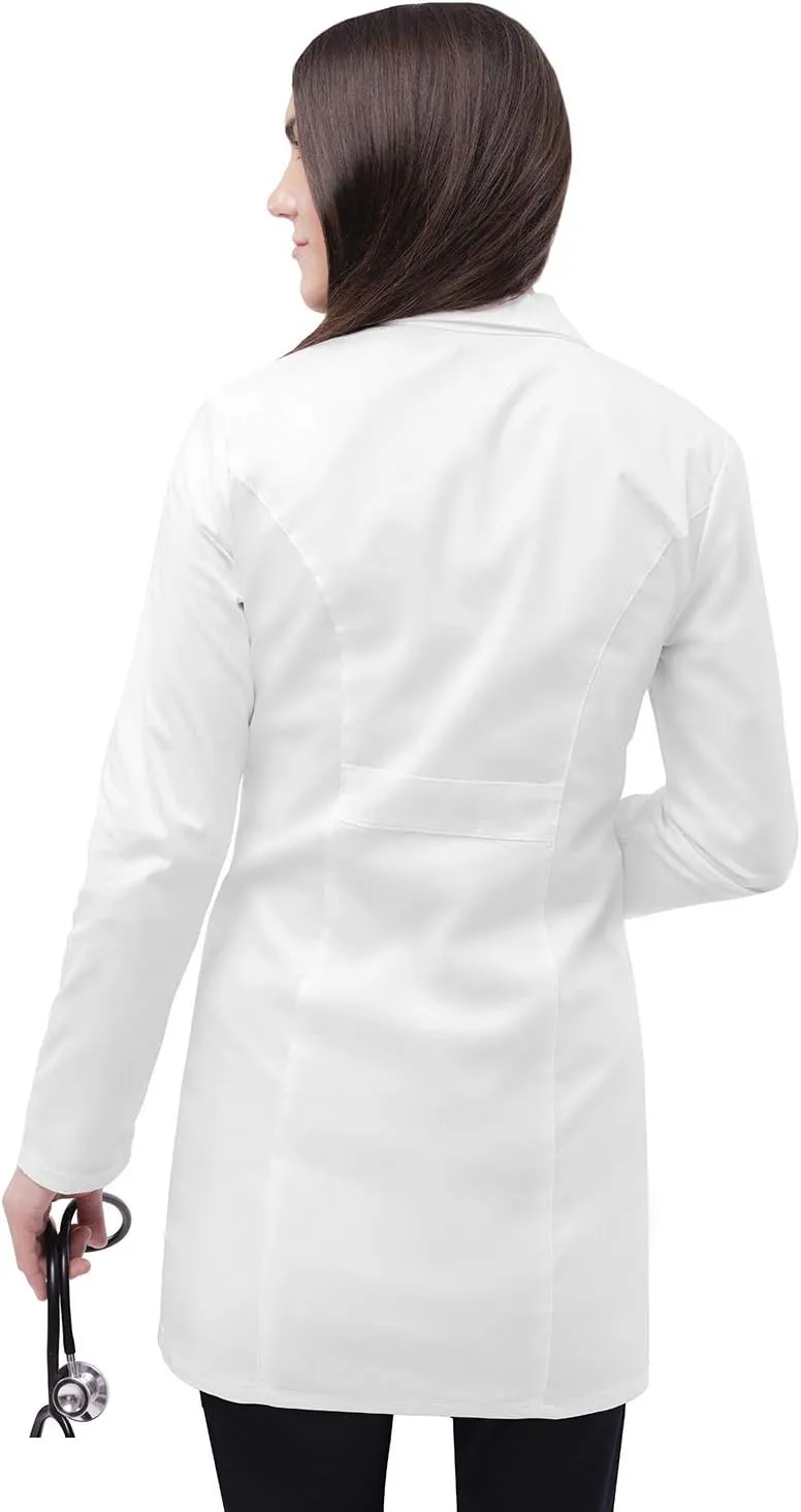 Adar Universal Stretch Lab Coat for Women - 36" Tab-Waist Lab Coat