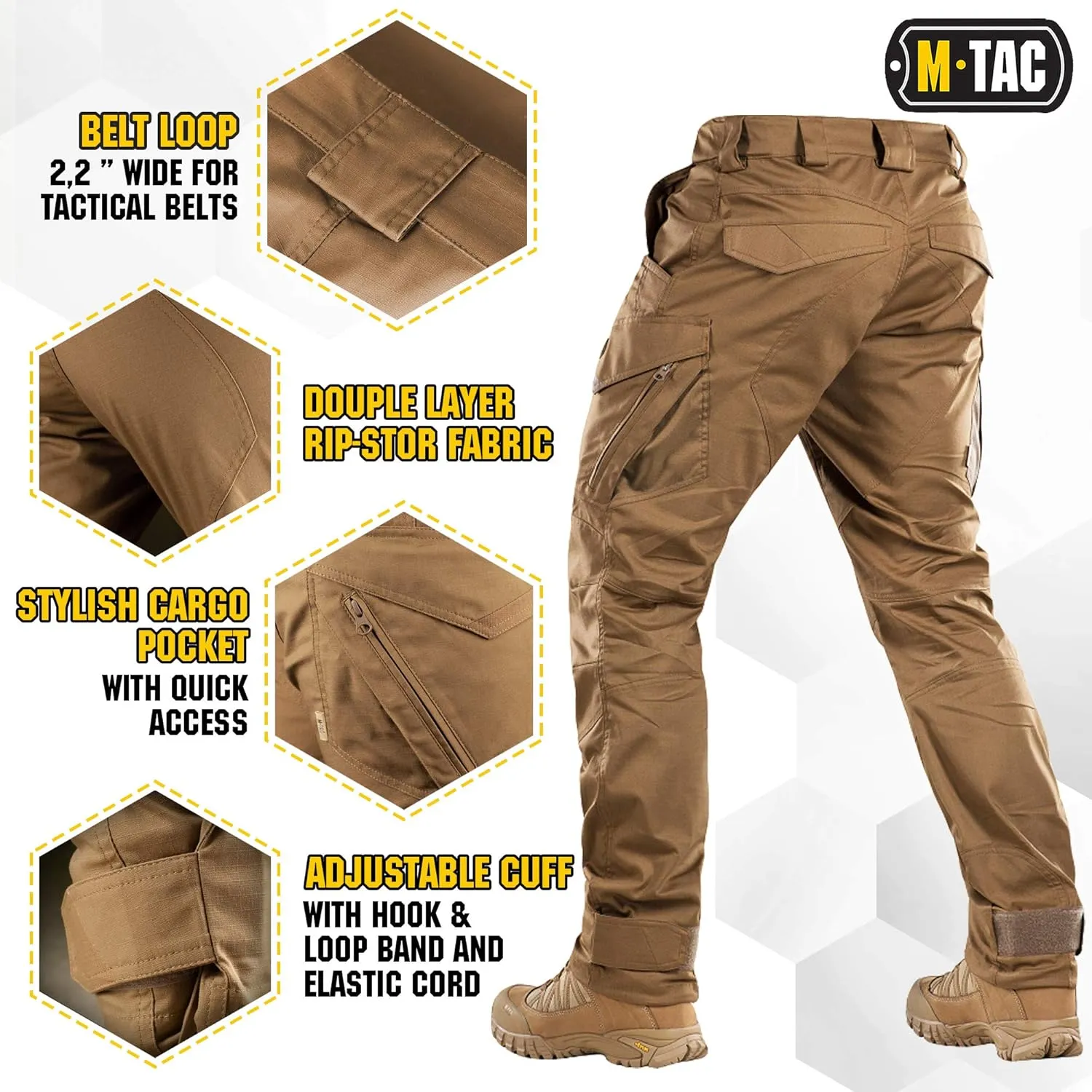 Aggressor Flex - Tactical Pants - Men Cotton with Cargo Pockets