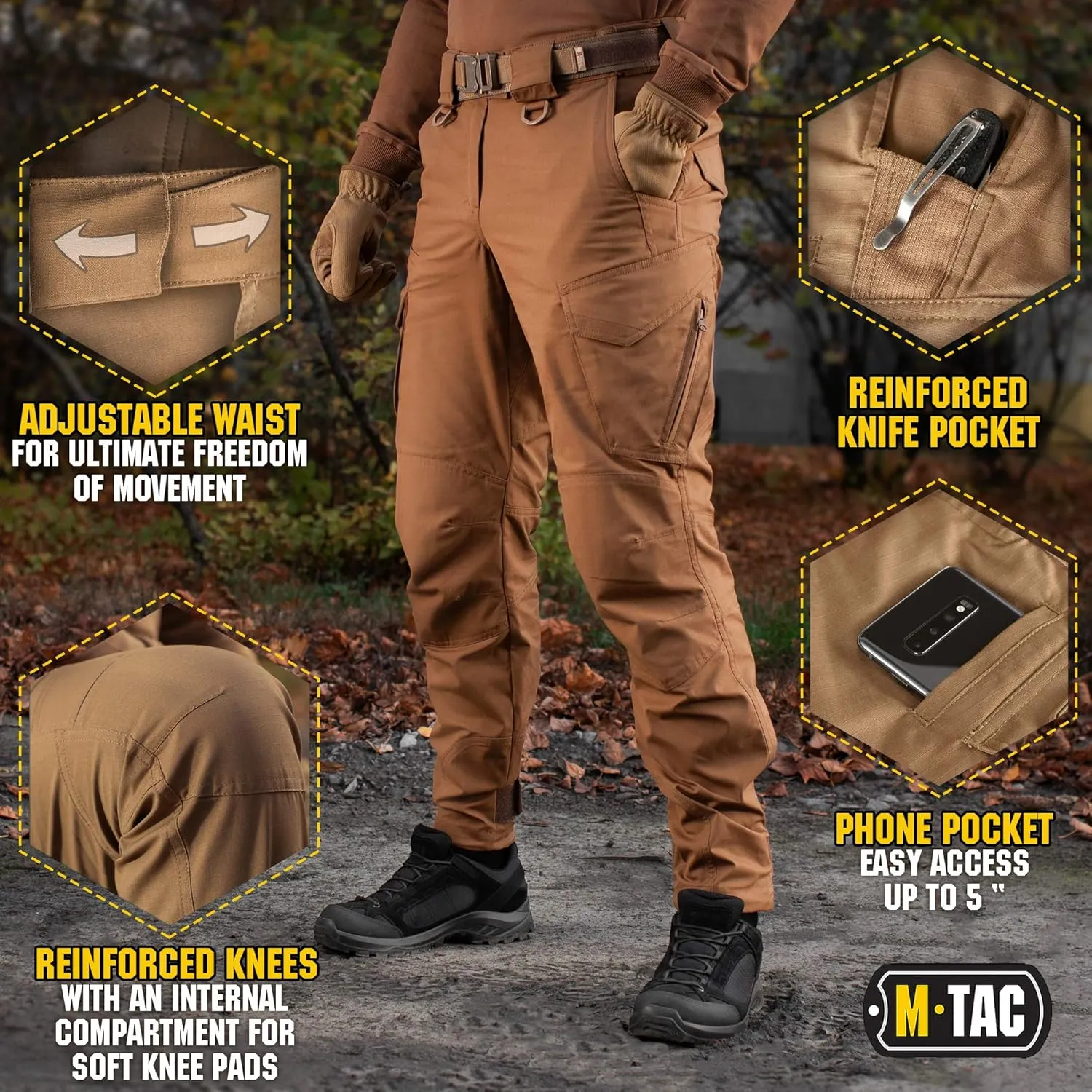Aggressor Flex - Tactical Pants - Men Cotton with Cargo Pockets