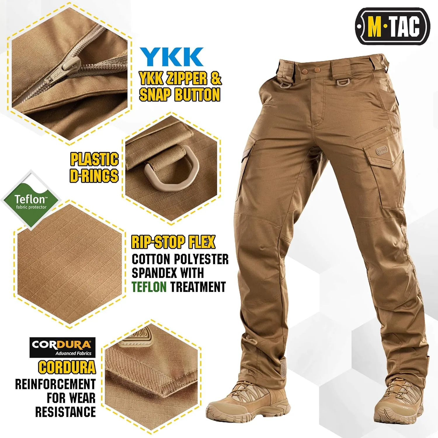 Aggressor Flex - Tactical Pants - Men Cotton with Cargo Pockets