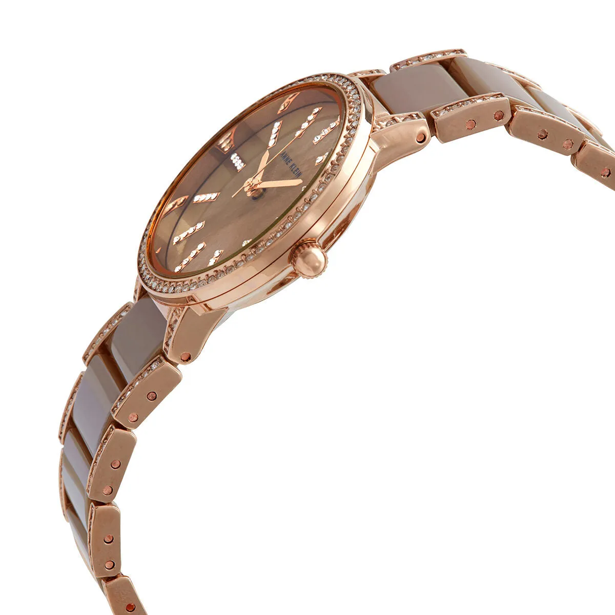 Anne Klein Quartz Crystal Ladies Watch 3306KHRG
