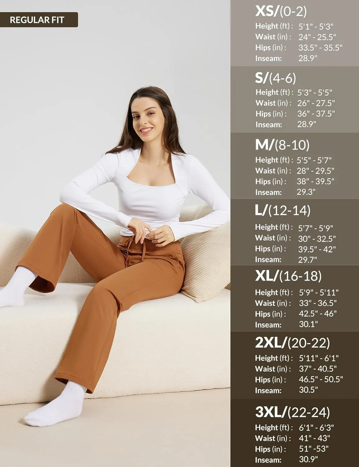 baleaf Womens Winter Pants Fleece Lined Wide Leg Sweatpants with Pockets Warm Yoga Lounge Drawstring