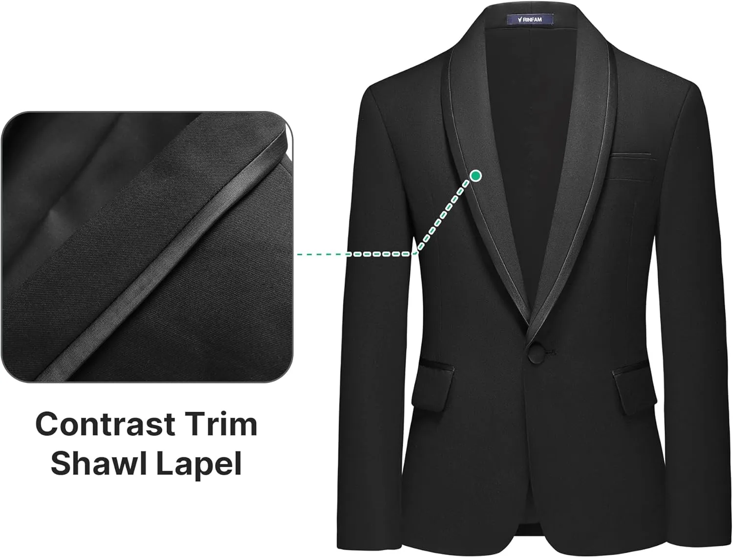 Boys Tuxedo Suit Set Slim Fit Sizes 4-18 Blazer Vest Pants 3 Piece Formal Wedding Outfit for Kids