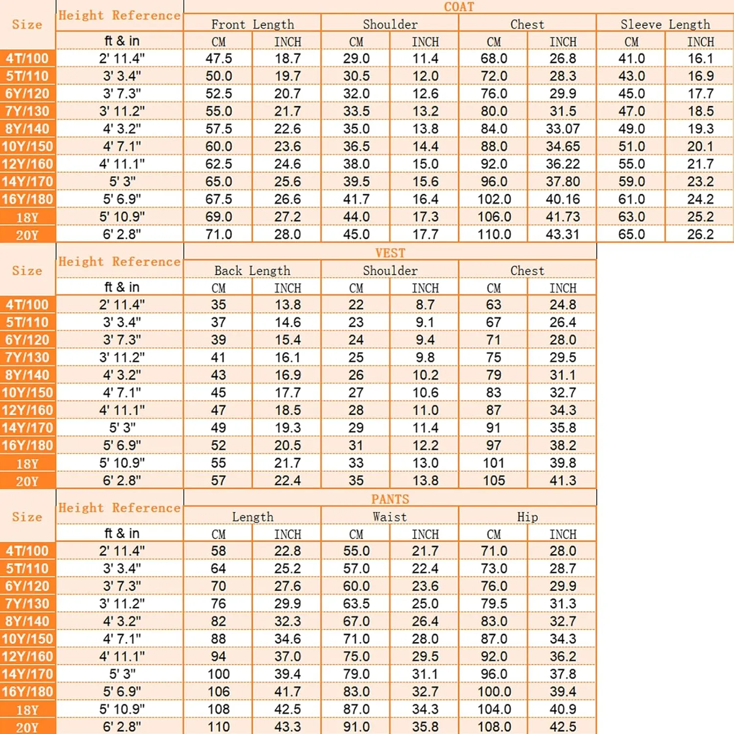 Boys Tuxedo Suit Set Slim Fit Sizes 4-18 Blazer Vest Pants 3 Piece Formal Wedding Outfit for Kids