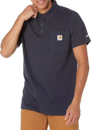 Carhartt Men's Force Relaxed Fit Midweight Short-Sleeve Pocket Polo