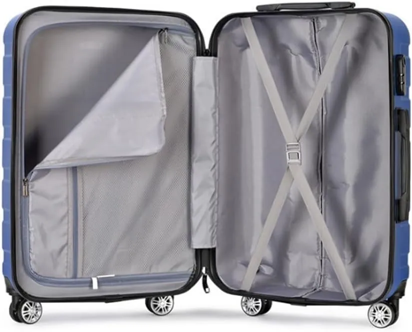 Carry-on Suitcase Luggage Luggage ABS 3 Piece Set With Lock Spinner 20in 24in 28in,Lightweight Luggages For Travel Carry-on Suitcases Carry On Luggages (Color : Black, Size : 20 24 28inch)