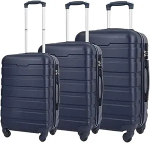 Carry-on Suitcase Luggage Suitcase Sets Hardside With Double Spinner 3 Piece Travel Luggage Set Lightweight Suitcase Carry-on Suitcases Carry On Luggages (Color : B, Size : 20 24 28in)