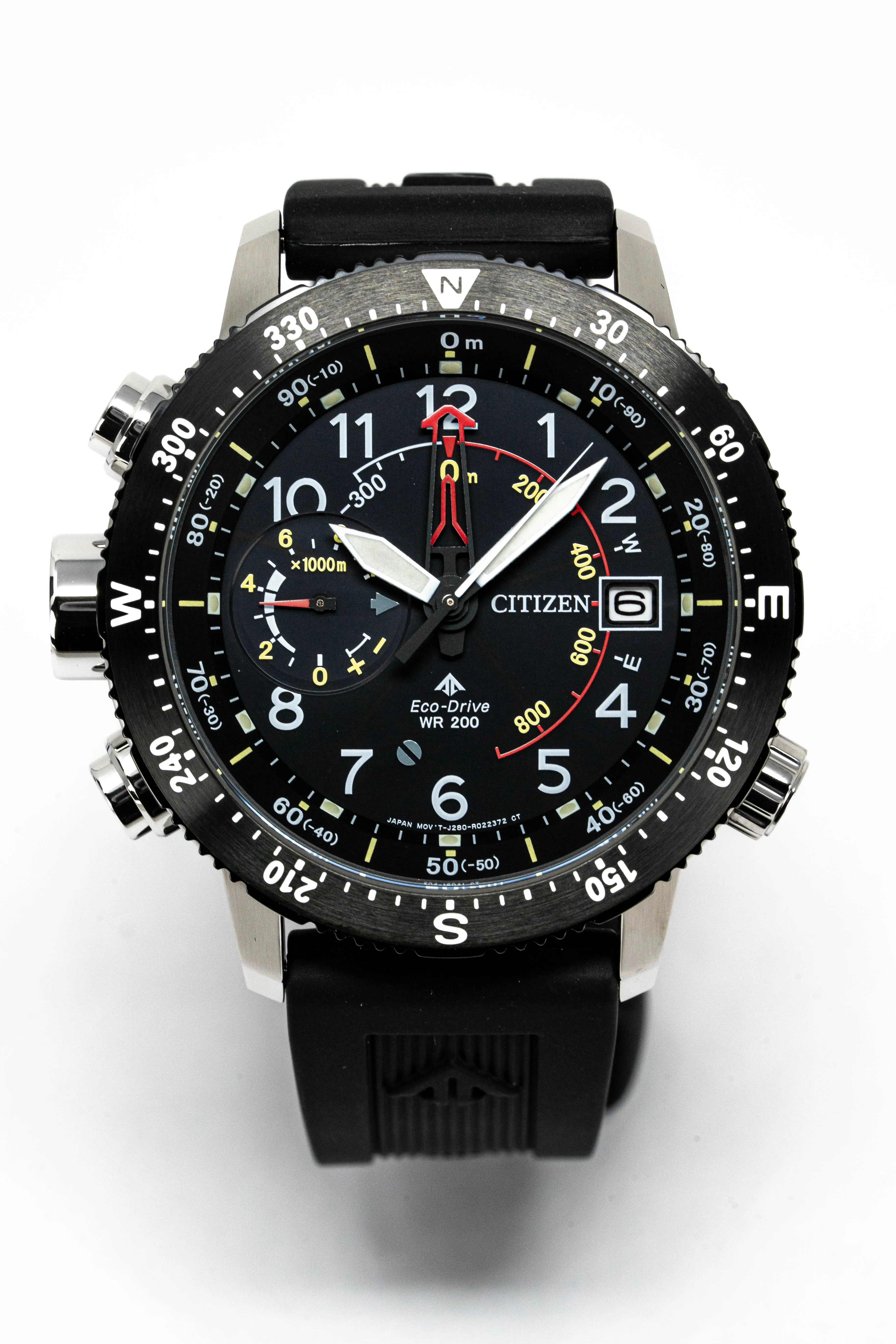 Citizen Men's Watch Eco-Drive Diver Marine Promaster Black Red BN4044-15E