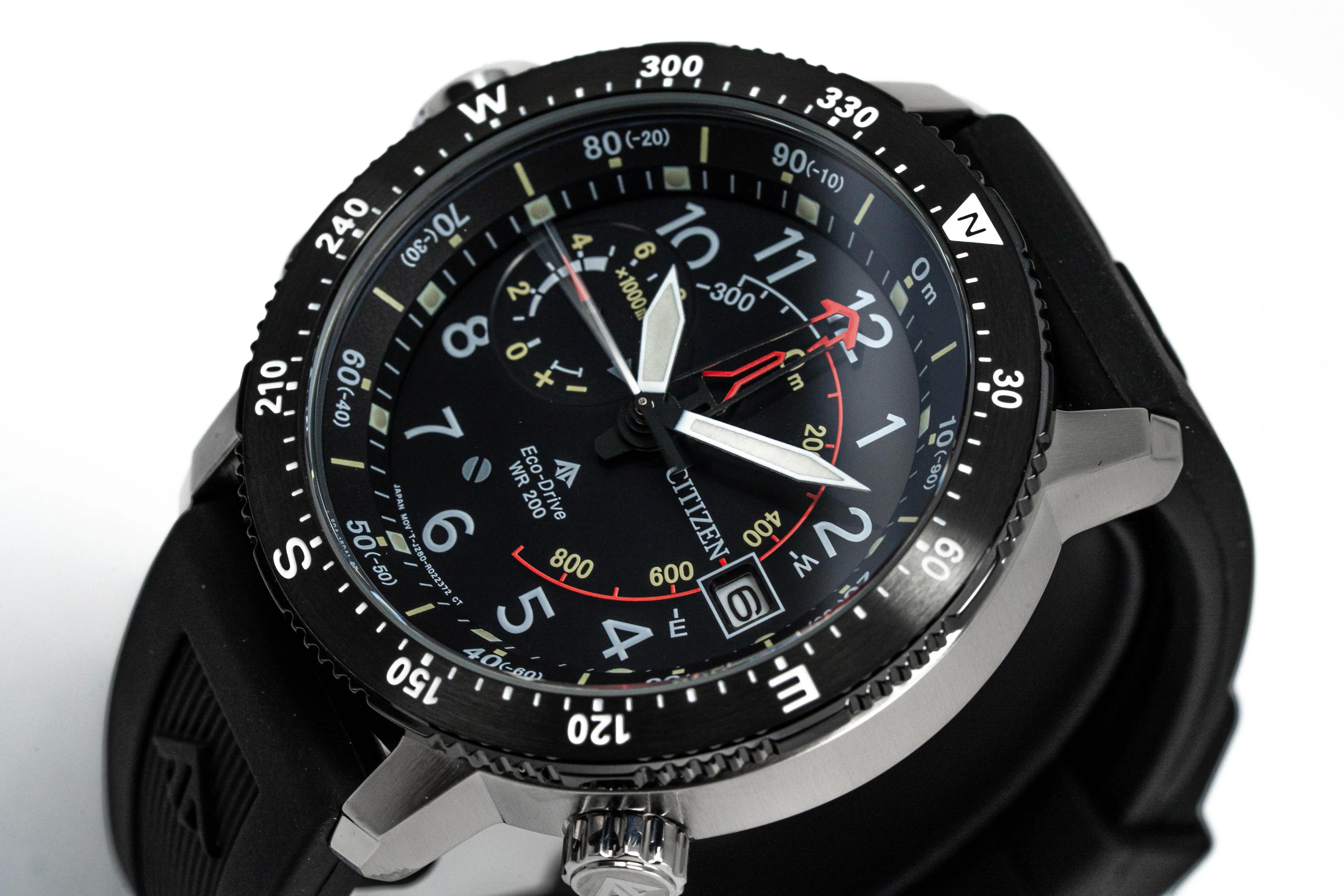 Citizen Men's Watch Eco-Drive Diver Marine Promaster Black Red BN4044-15E