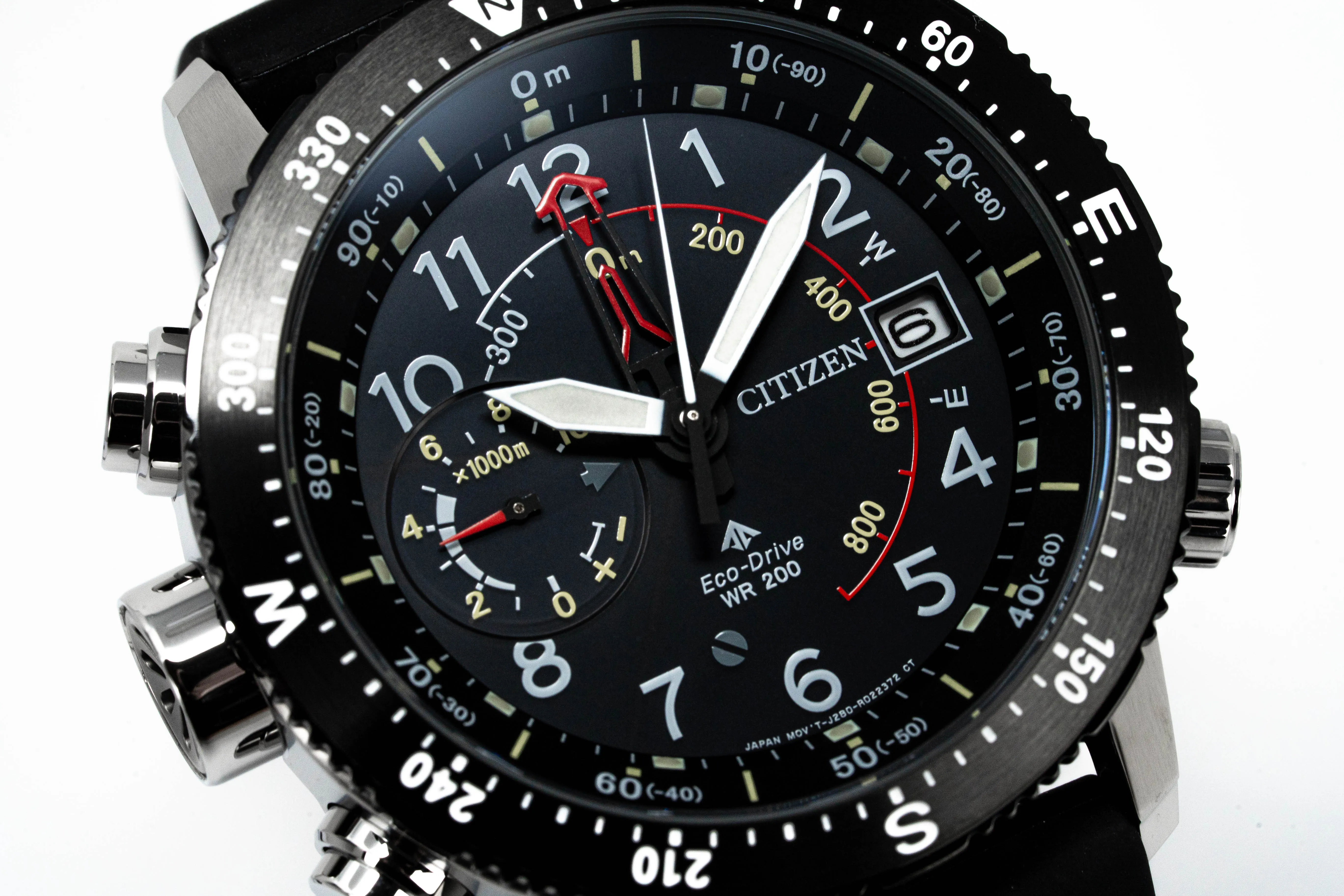 Citizen Men's Watch Eco-Drive Diver Marine Promaster Black Red BN4044-15E
