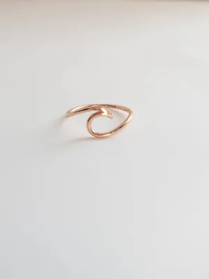 Cresting Wave Ring - Rose Gold