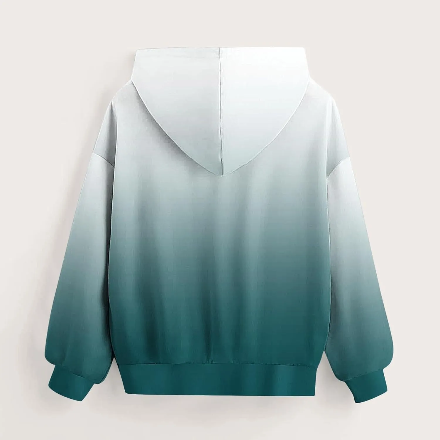 Cute Hoodies for Teen Girls Trendy Preppy Hooded Sweatshirts Oversized Long Sleeve Shirts Gradient Y2k Daily Costume