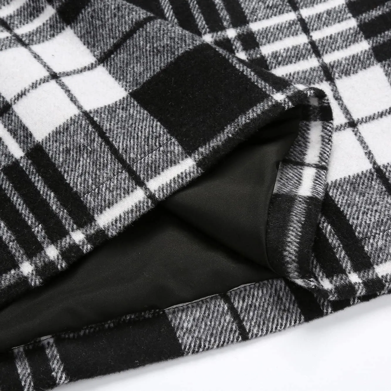 CYCLAMEN Women's Plaid Skirt High Waisted Bodycon Pencil Mini Midi Skirts 2024 Fall Winter A Line Wool Skirt
