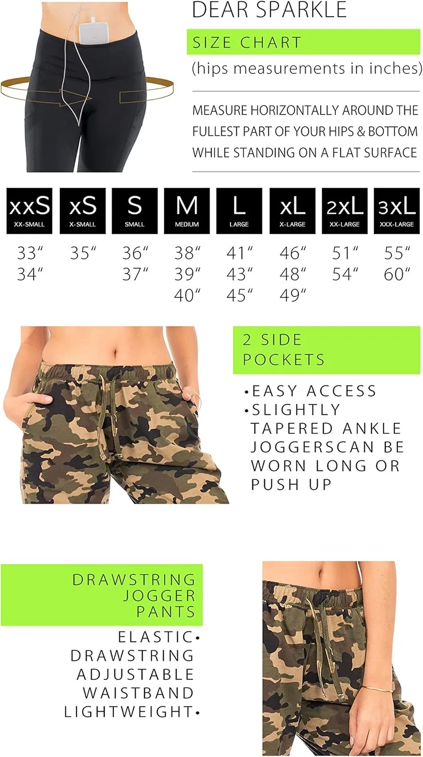 DEAR SPARKLE Workout Jogger for Women Stripe Side Drawstring Lightweight Joggers Yoga Striped Sweatpants   Plus (P7 R)