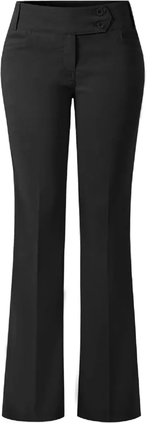 Design by Olivia Women's Ultra Stretch Comfy Millennium Bootcut Dress Pants Work Business Office Trousers