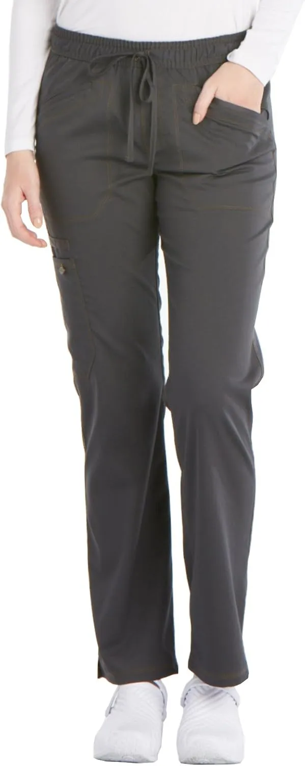 Dickies Women's Essense Mid Rise Straight Leg Drawstring Pant