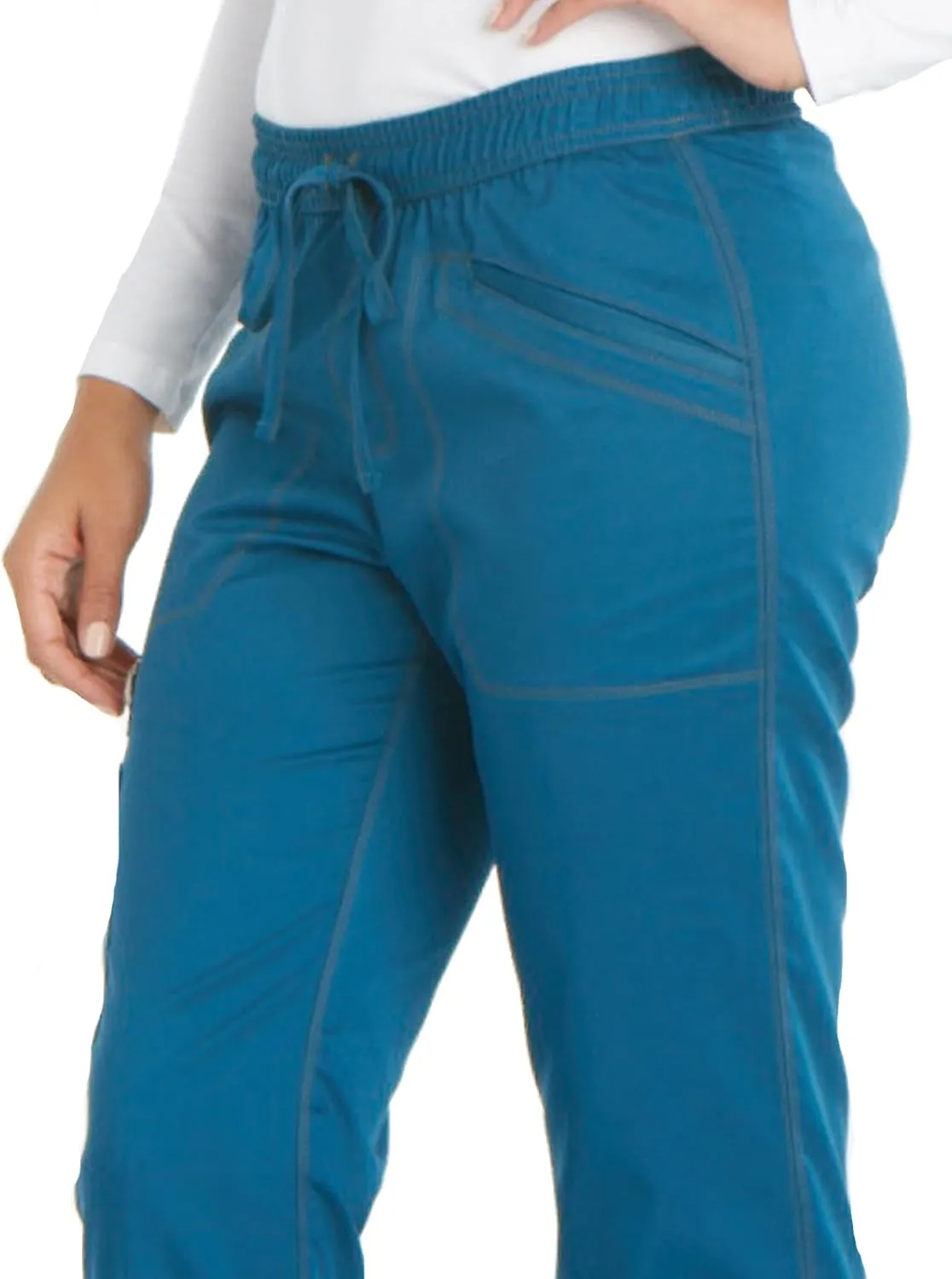Dickies Women's Essense Mid Rise Straight Leg Drawstring Pant