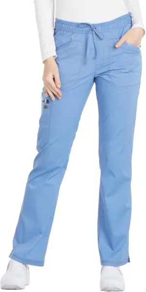 Dickies Women's Essense Mid Rise Straight Leg Drawstring Pant