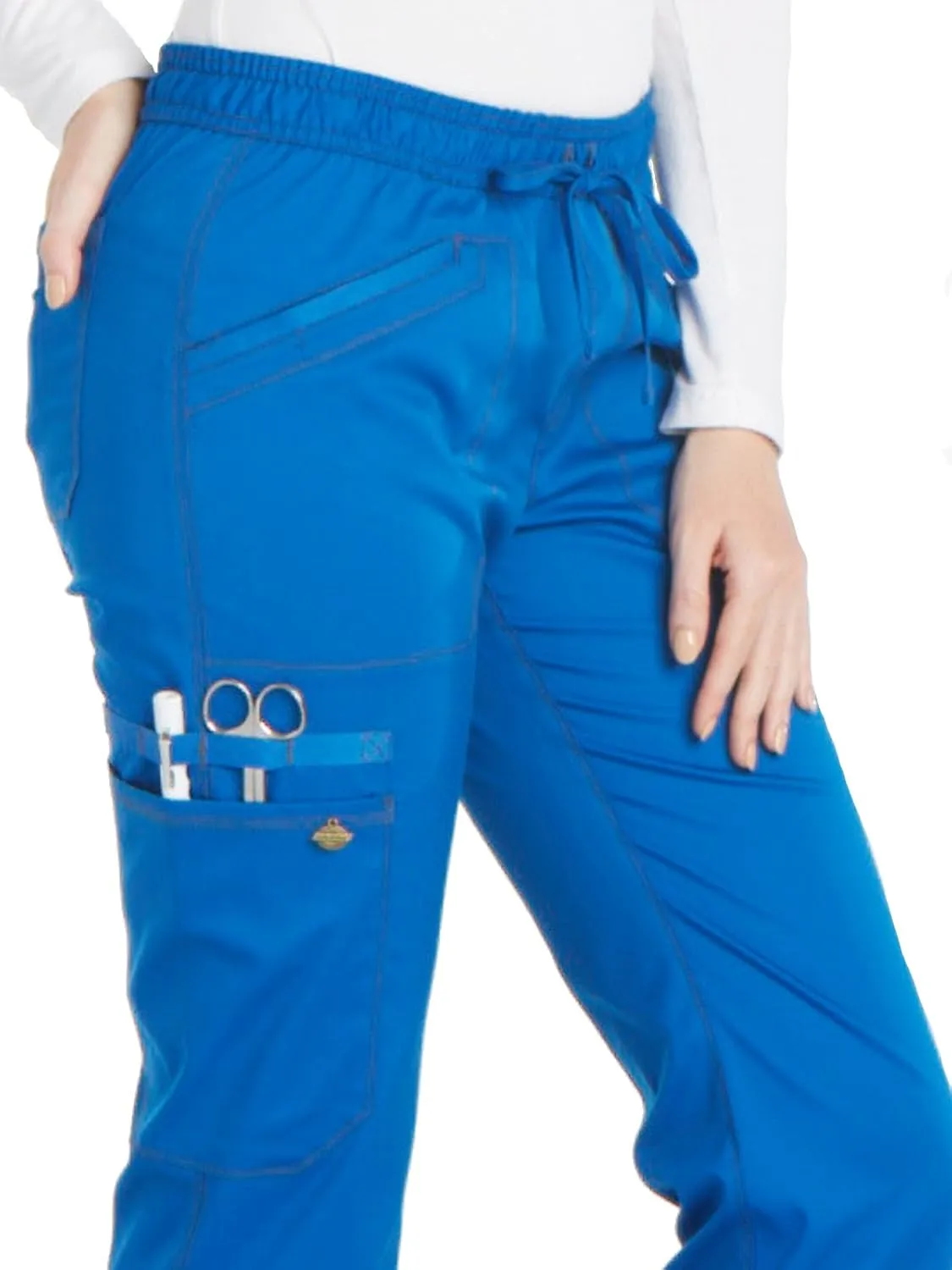 Dickies Women's Essense Mid Rise Straight Leg Drawstring Pant