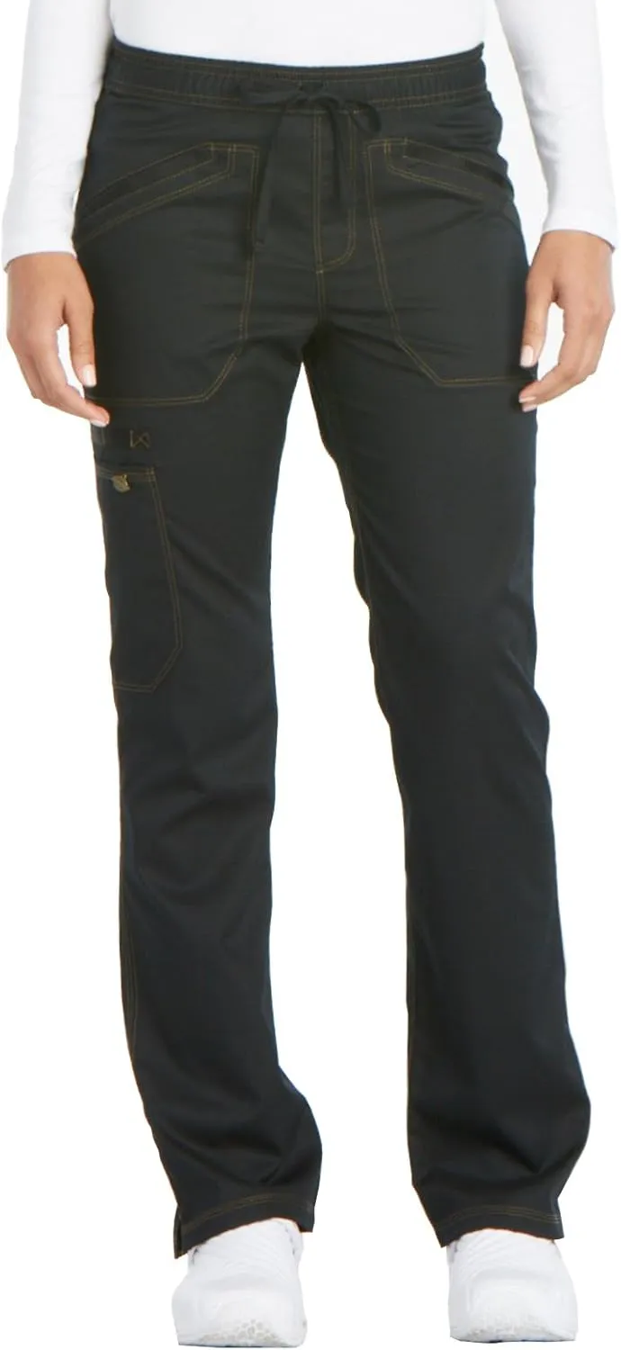 Dickies Women's Essense Mid Rise Straight Leg Drawstring Pant