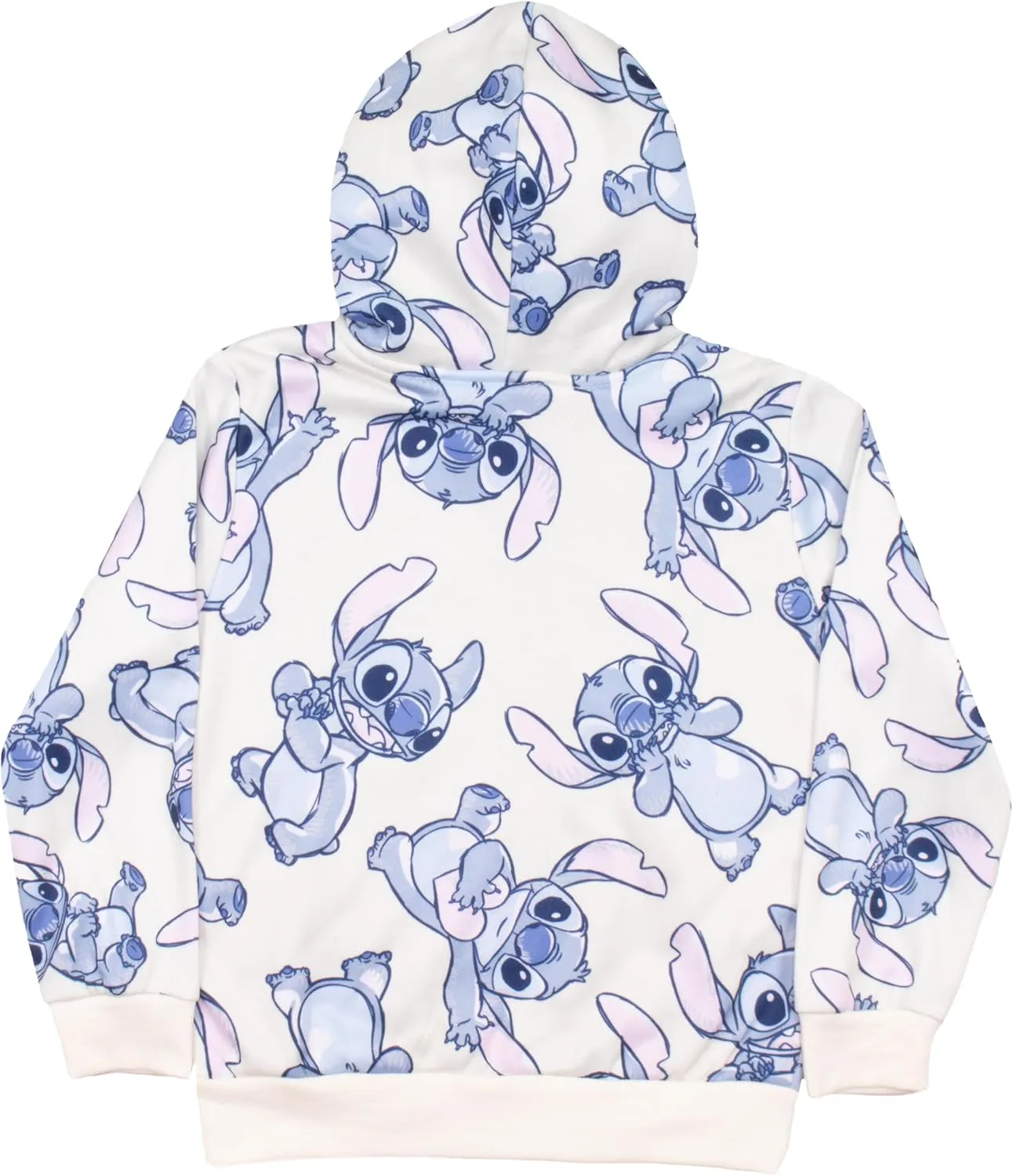 Disney Lilo & Stitch, Minnie Mouse Girls Sherpa Zip-Up Hoodie Graphic Print Design Hooded Sweatshirt for Kids & Toddlers
