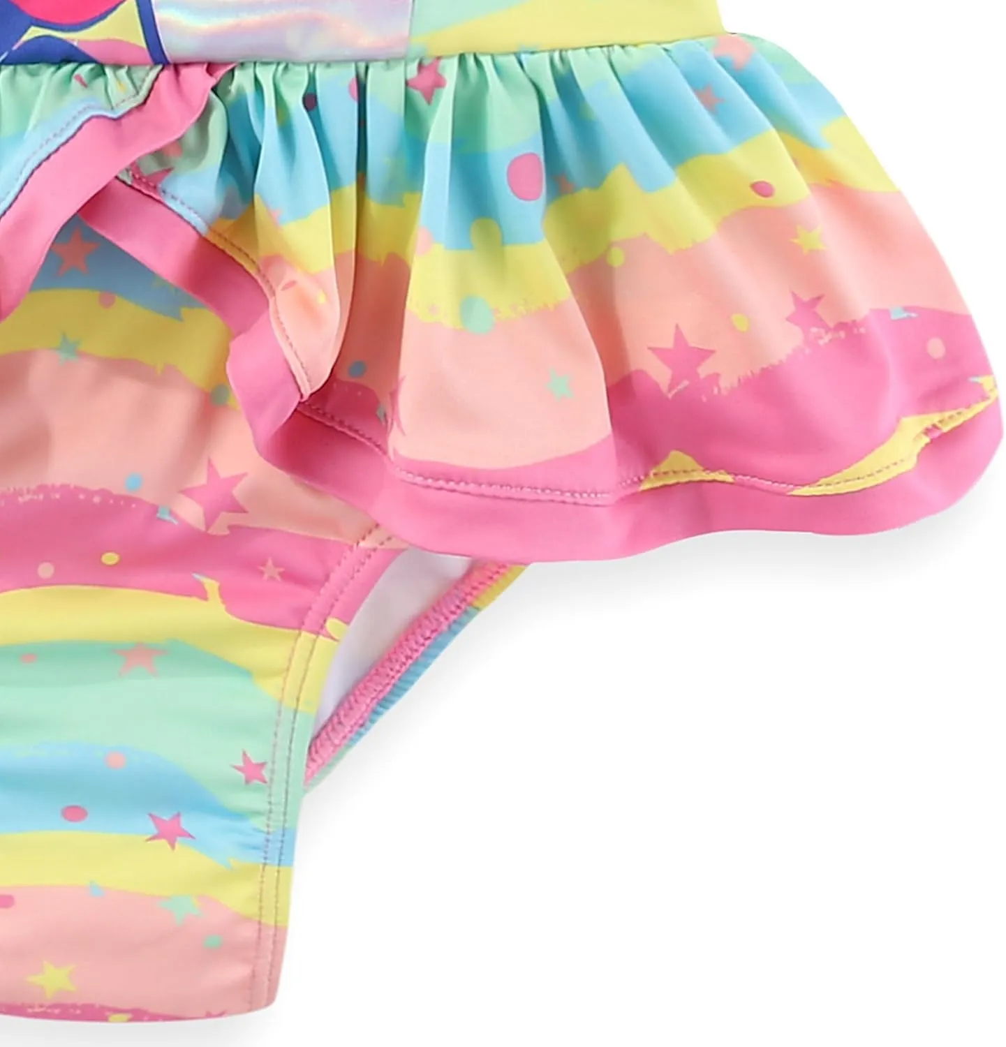 Disney Minnie Mouse Girls UPF 50  One Piece Bathing Suit for Toddler and Big Kids