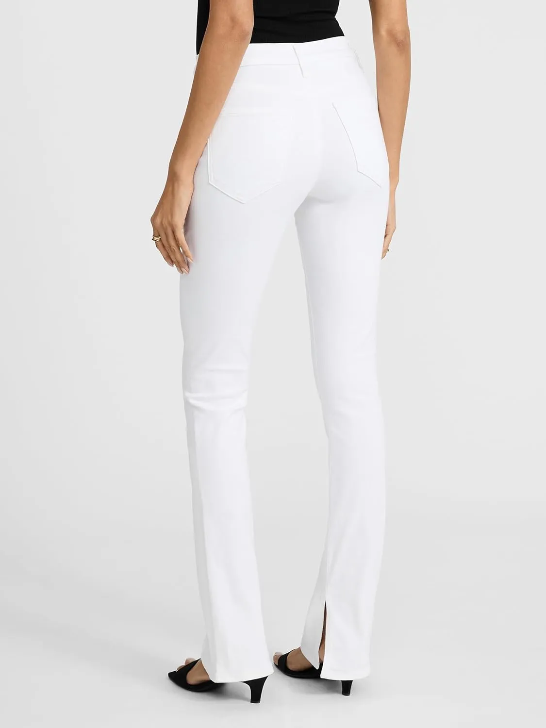 EXPRESS Womens MID Rise Skyscraper Jeans with Pintuck