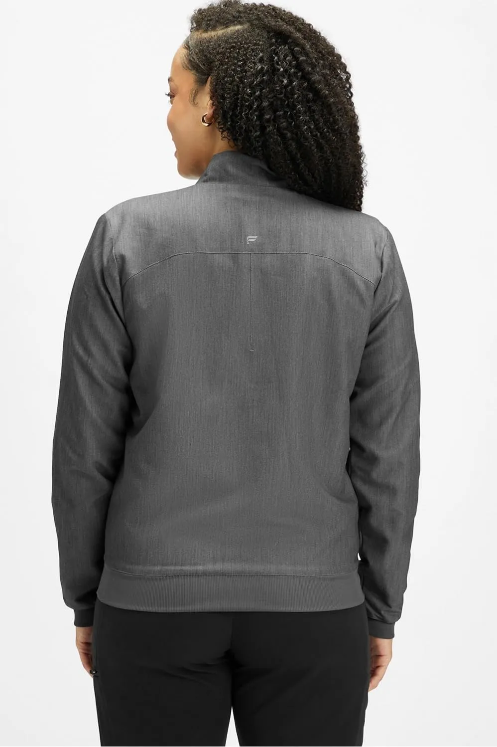 Fabletics Women's Daily 3-Pocket Scrub Jacket - MotionTech, Lightweight, Breathable, Wrinkle-Resist, Semi-Slim Fit