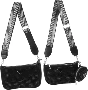 Fashionable Sequin Crossbody Bag Handbag for Women Shoulder Pouch Shopping Bag Bucket Pouch