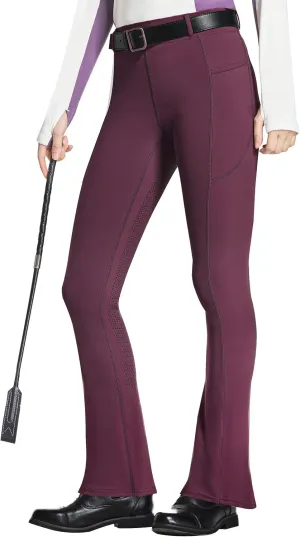 FitsT4 Sports Women's Full Seat Horse Riding Pants Bootcut Riding Tights with Pockets Equestrian Breeches for Women