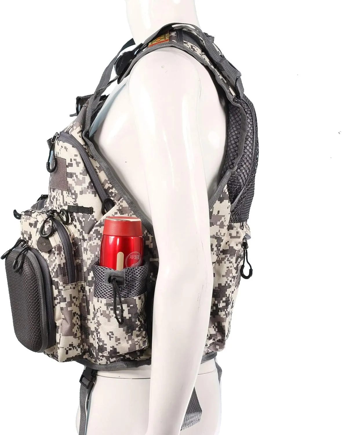 Flygo Fly Fishing Vests Multi Pocket Waistcoat Adjustable Size Gifts for Men and Women