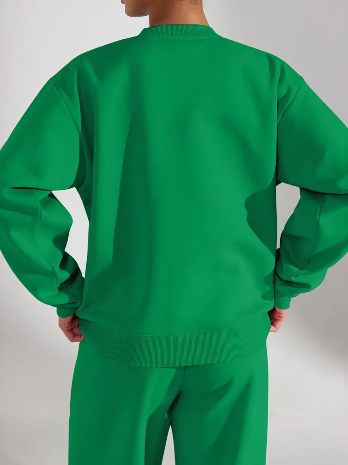 FUPHINE Women's Two Piece Oversized Loose Outfits Pullover & Pants Sweatsuits Lounge Sets