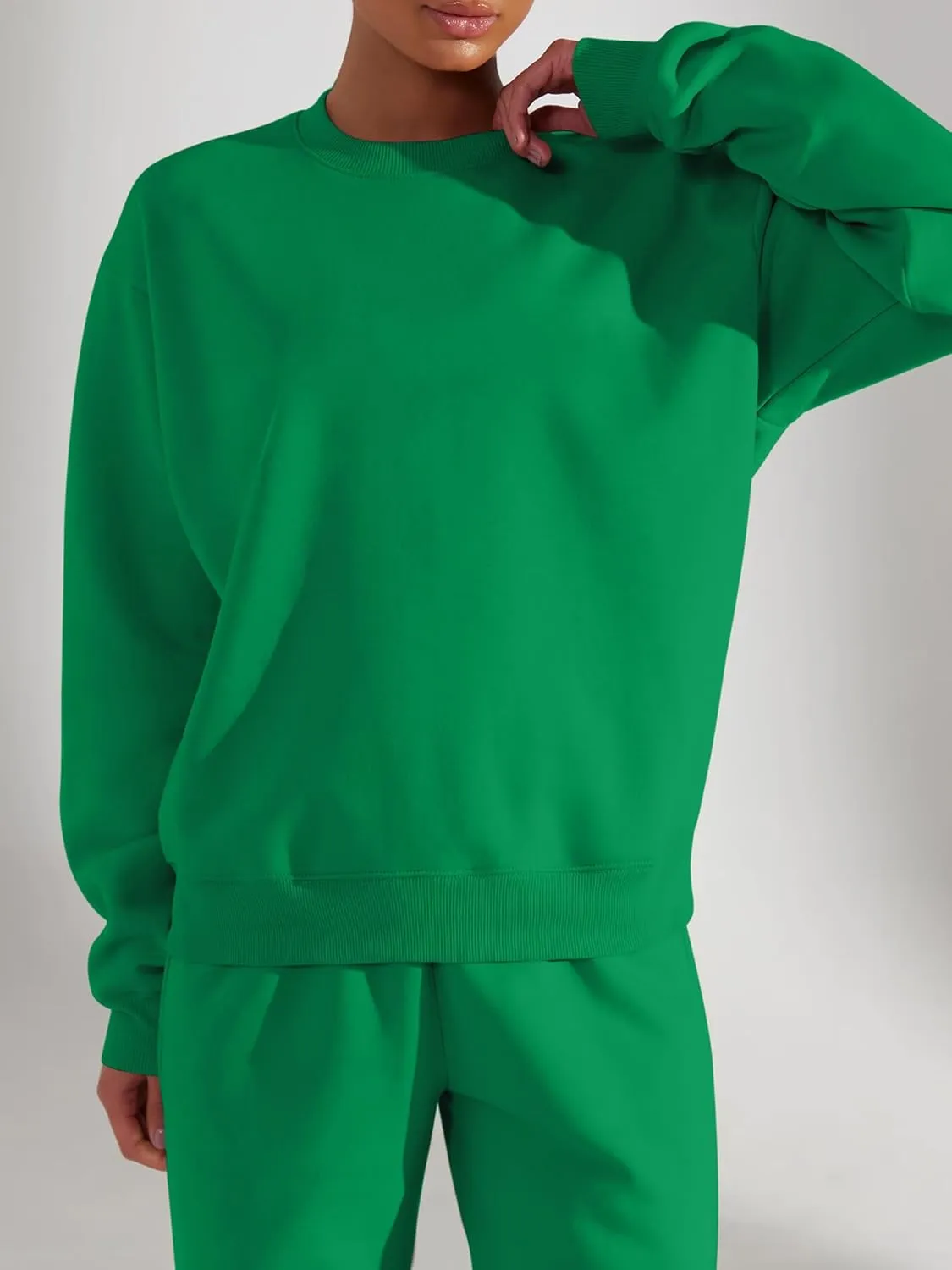 FUPHINE Women's Two Piece Oversized Loose Outfits Pullover & Pants Sweatsuits Lounge Sets