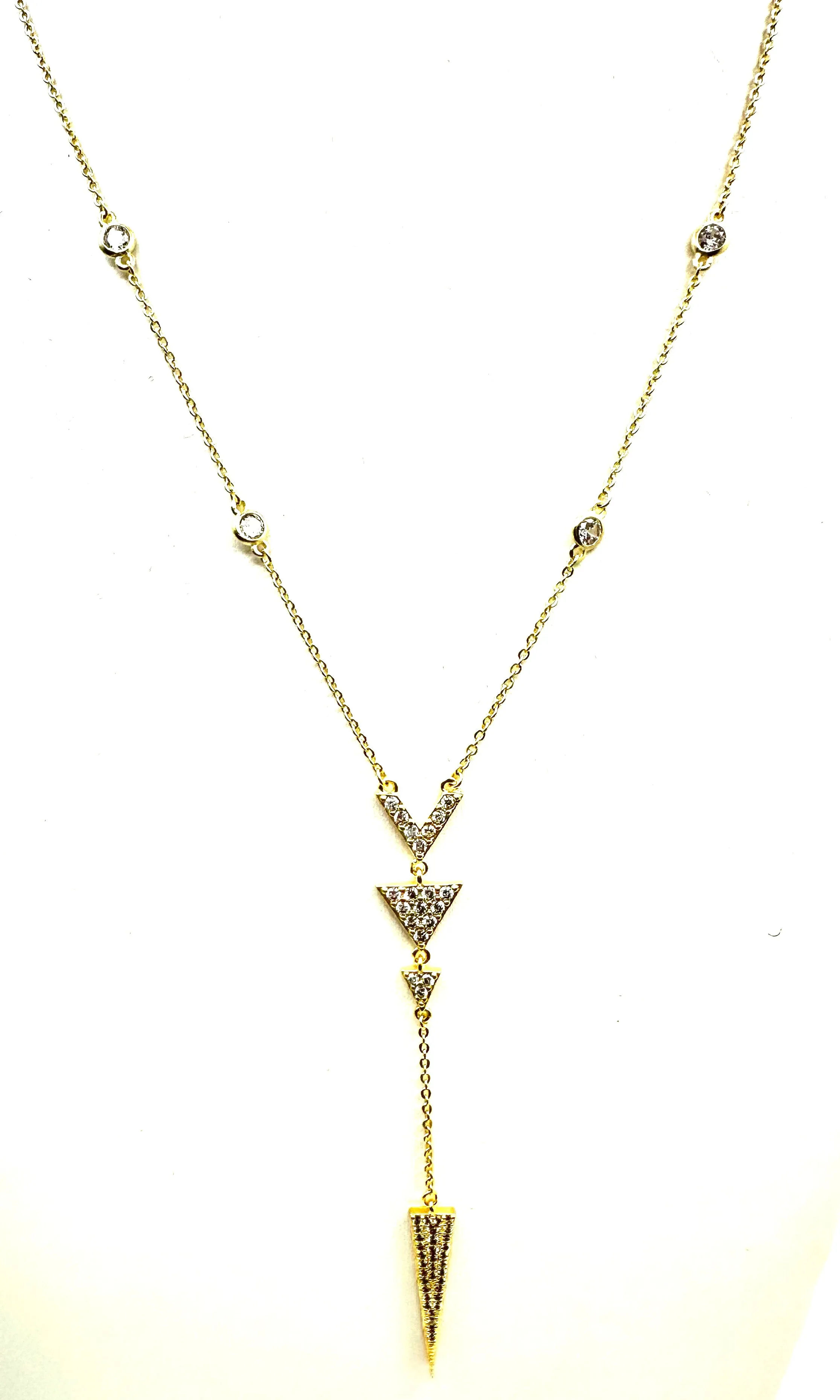Graduated Spike Necklace