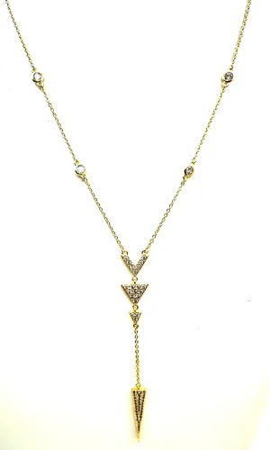 Graduated Spike Necklace