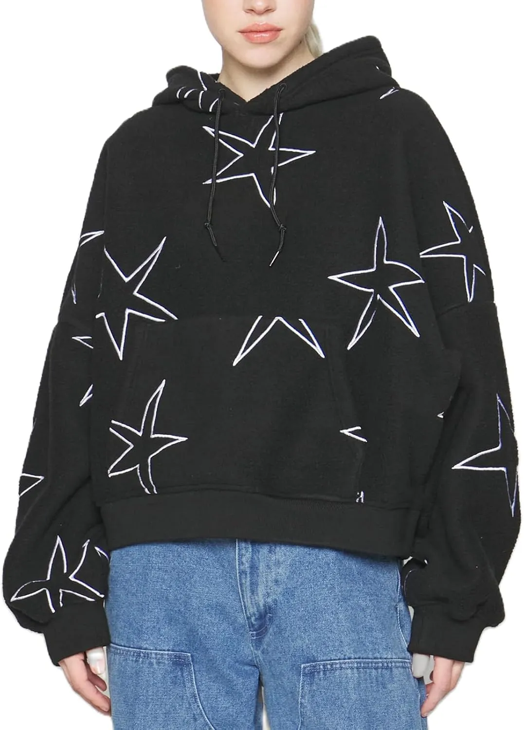 Graphic Hoodies for Women Cute Long Sleeve Preppy Sweatshirts Fall Oversized Pullover Hooded Tops With Pockets