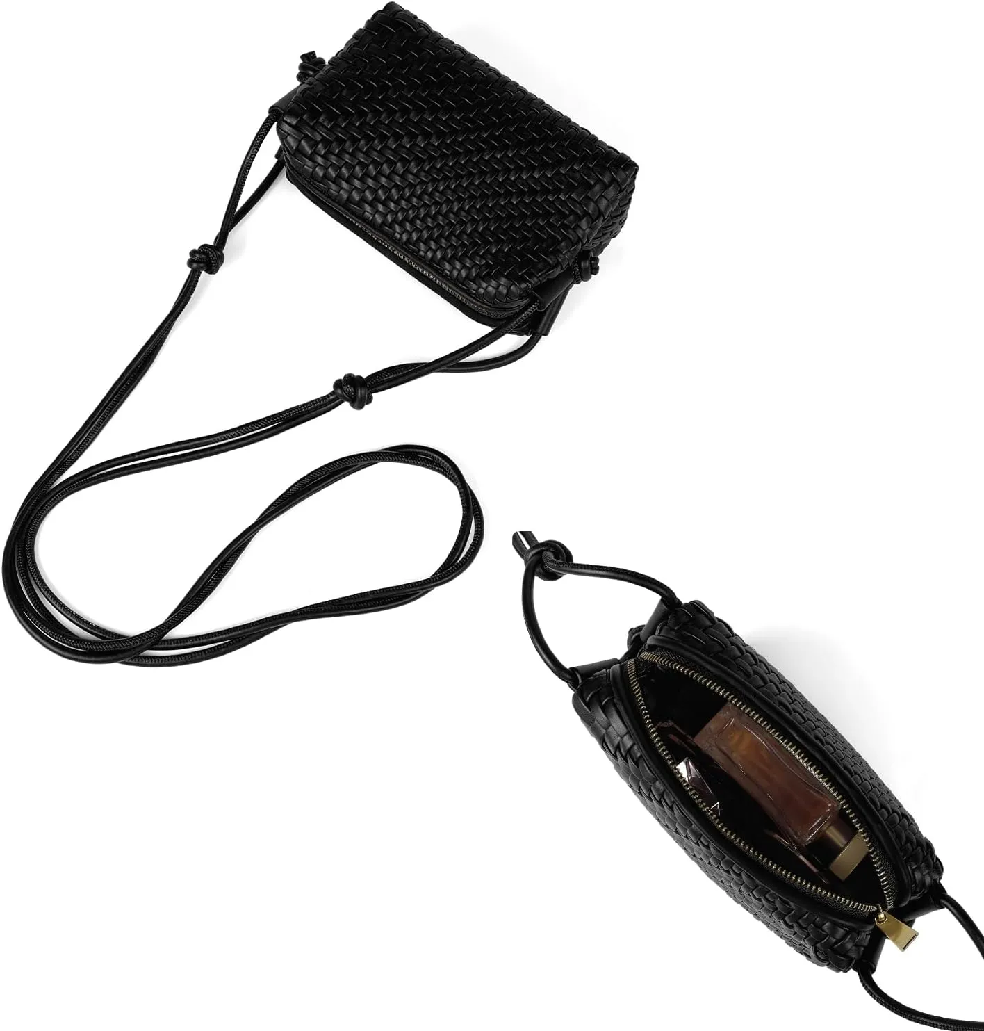 Handwoven Crossbody Bag for Women, Shoulder Purse with Adjustable Strap Lightweight Summer Festival Bag Gift