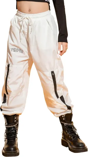 Happy Cherry Kids Girl Hip Hop Outfits Casual Loose Dance Joggers Lightweight Spring Fall Trousers 2023 3-15 Years