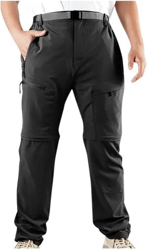 Hiking Pants for Men Tactical Pants Stretch Slim Fit Men's Sweatpants Lightweight Pants Summer with Multi Pockets