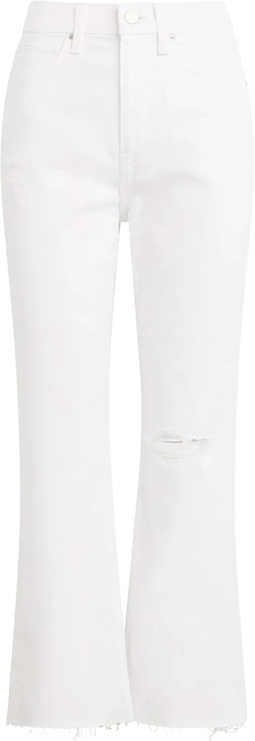 HUDSON Women's Jade High Rise Straight, Loose Fit Crop Jean