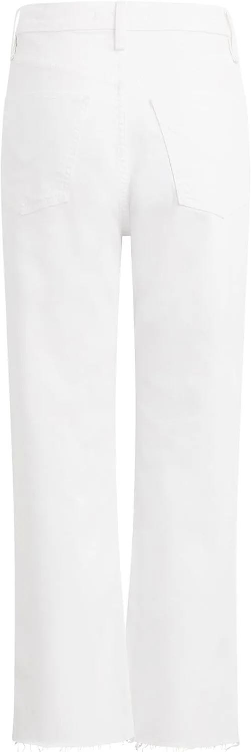 HUDSON Women's Jade High Rise Straight, Loose Fit Crop Jean
