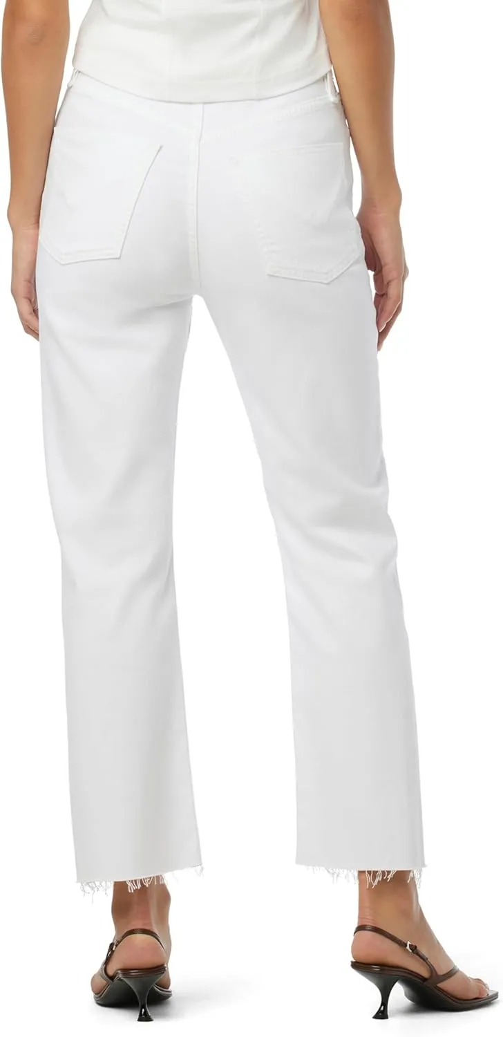 HUDSON Women's Jade High Rise Straight, Loose Fit Crop Jean