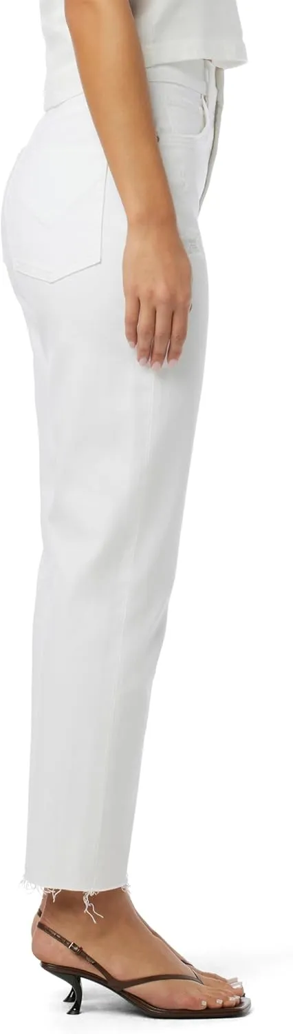 HUDSON Women's Jade High Rise Straight, Loose Fit Crop Jean