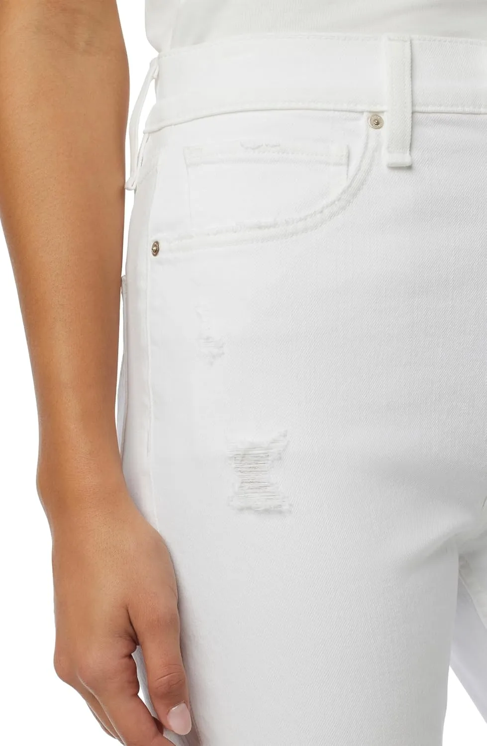 HUDSON Women's Jade High Rise Straight, Loose Fit Crop Jean
