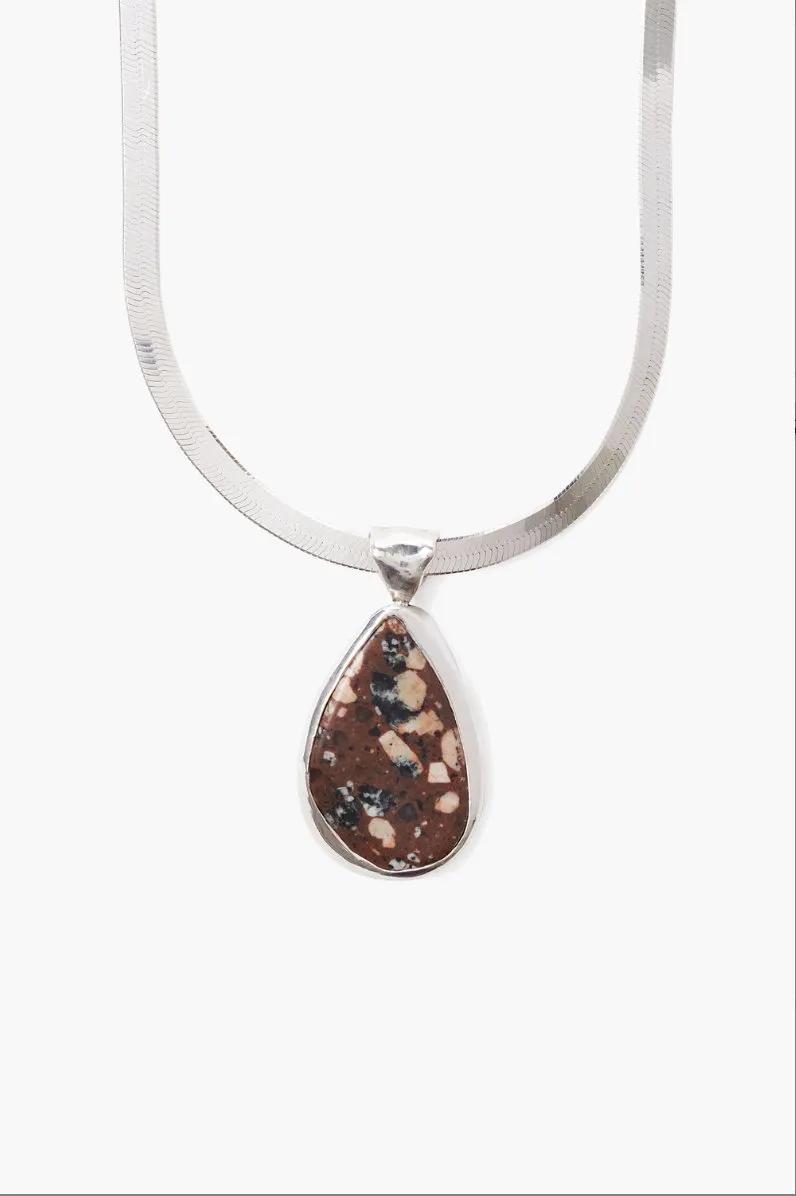 Jasper Pendant Necklace