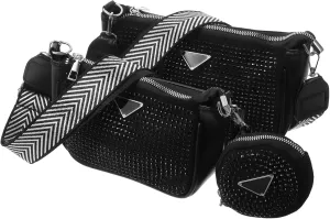 KESYOO Luxury Sequin Crossbody Bag Large Storage Shoulder Tote Fashion Bag Beach Party Shopping