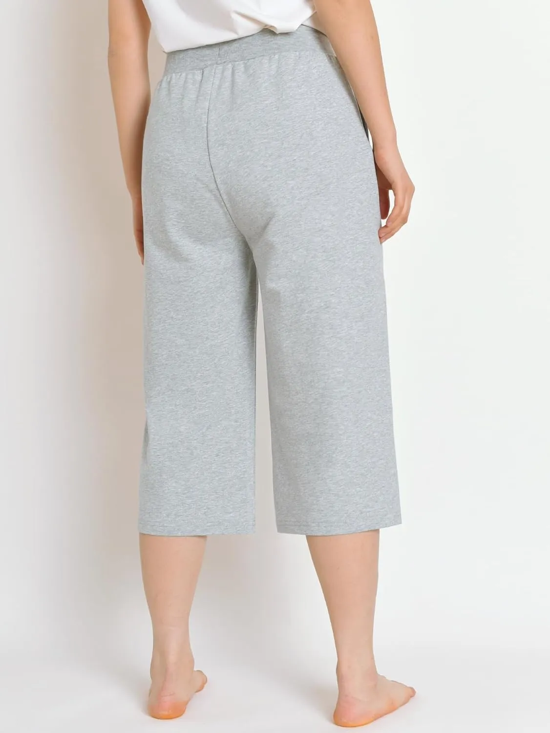 Latuza Women's Wide Leg Capri Pants Casual Summer