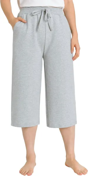 Latuza Women's Wide Leg Capri Pants Casual Summer
